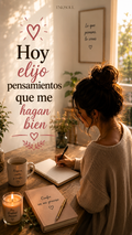 Hoy elijo pensamientos que me hagan bien