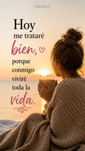 Hoy me trataré bien porque conmigo viviré toda la vida