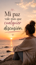 Mi paz vale más que cualquier discusión