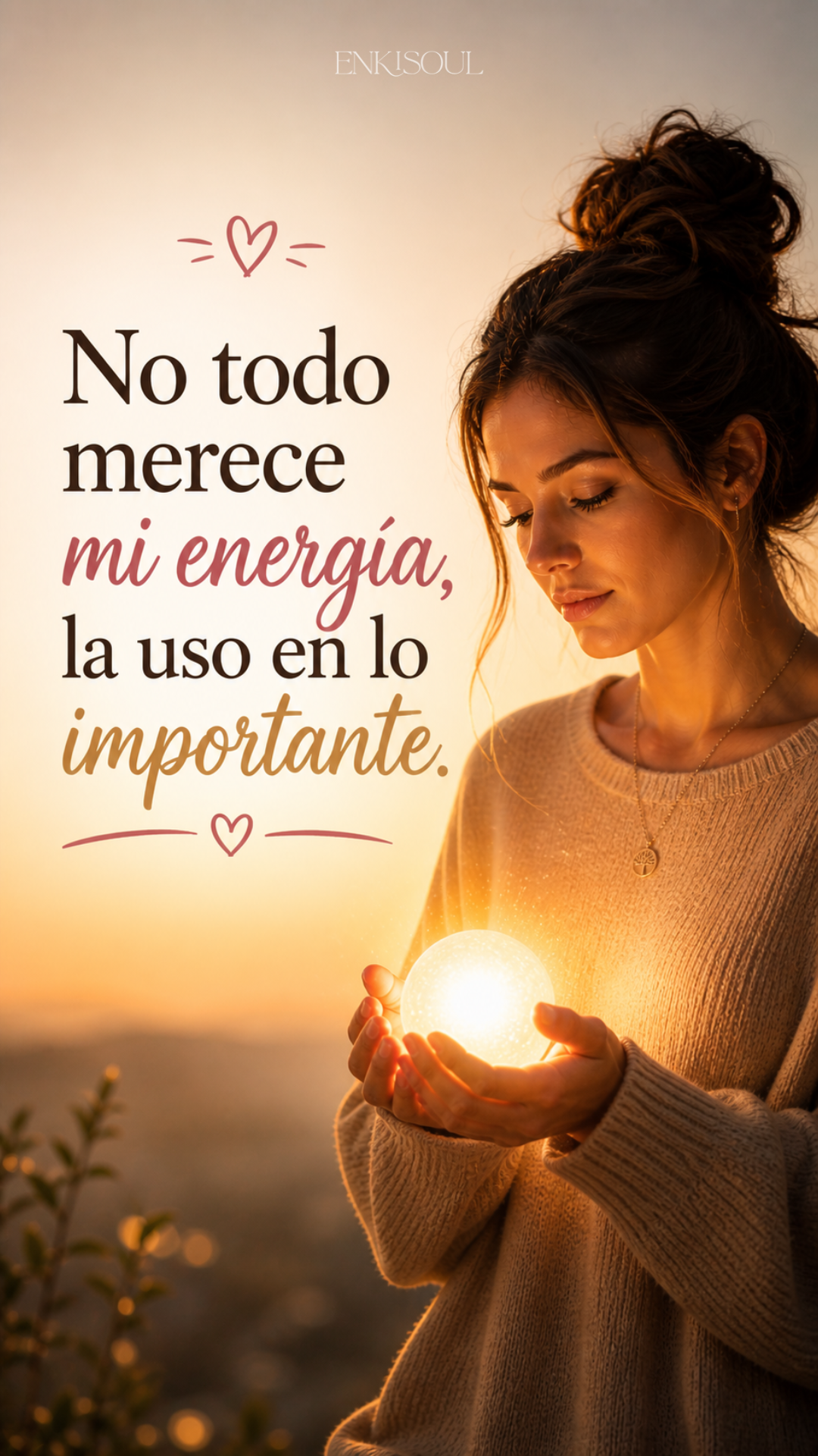 No todo merece mi energía, la uso en lo importante
