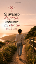 Si avanzo despacio encuentro mi espacio
