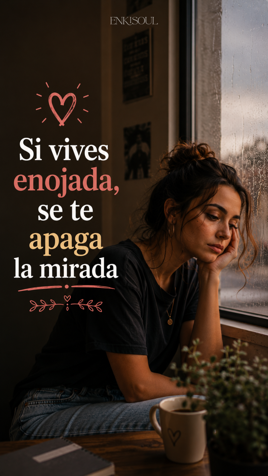 Si vives enojada, se te apaga la mirada